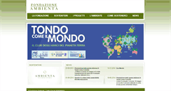 Desktop Screenshot of fondazioneambienta.it